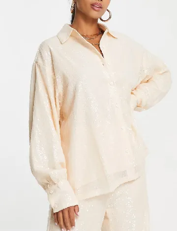 Camasa Oversize IN THE STYLE, crem Crem