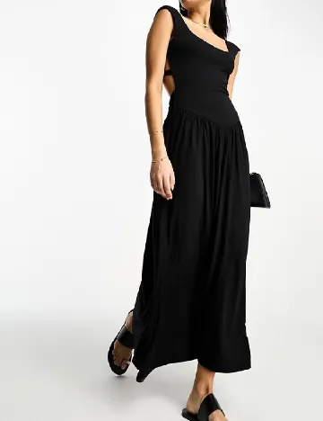 Rochie lunga ASOS, negru Negru