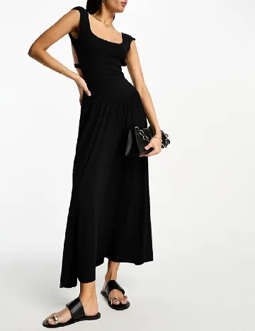 Rochie lunga ASOS, negru Negru