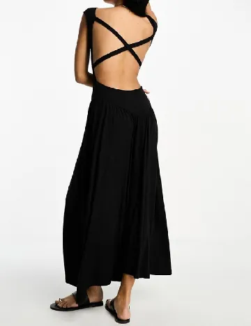 Rochie lunga ASOS, negru Negru