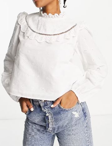 Bluza Miss Selfridge, alb