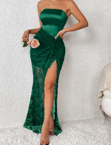 Rochie lunga SHEIN, verde Verde