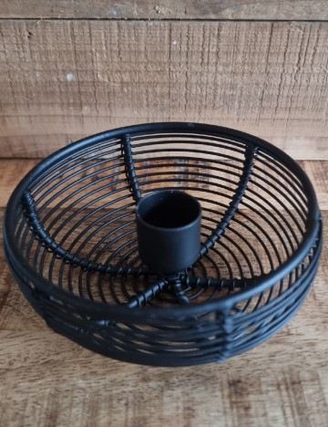 Suport lumanare Home Accents, negru