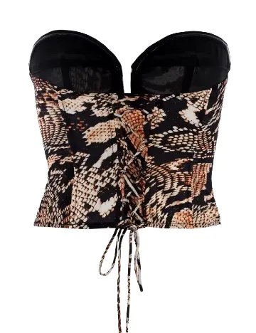 Corset AsYou, animal print Animal print