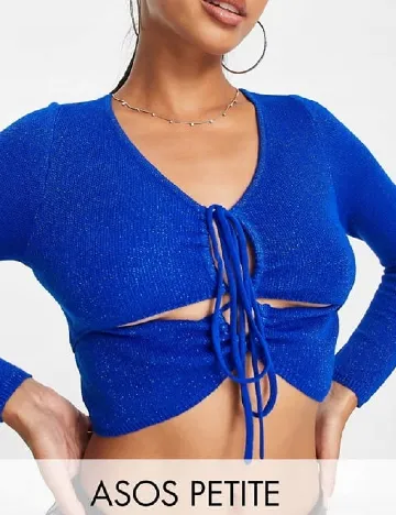 Top ASOS, albastru Albastru