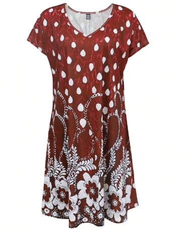 Rochie scurta SHEIN, rosu