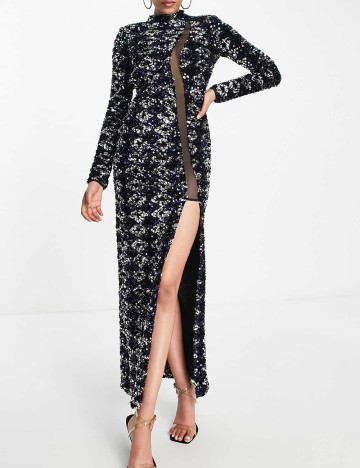 Rochie lunga ASOS, bleumarin