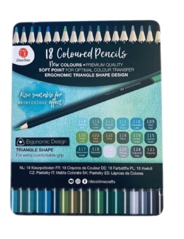 Set creioane colorate Deco Time, mix culori