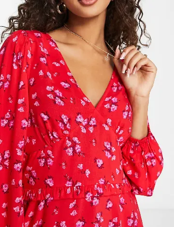 Rochie scurta Miss Selfridge, rosu Rosu