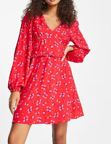 Rochie scurta Miss Selfridge, rosu Rosu