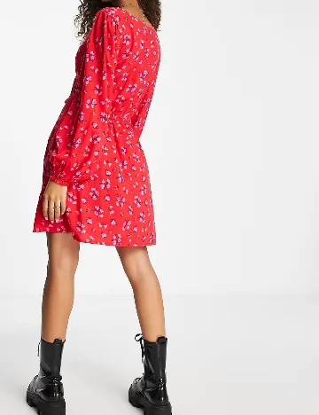 Rochie scurta Miss Selfridge, rosu Rosu