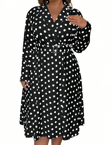 Rochie medie SHEIN CURVE, negru Negru