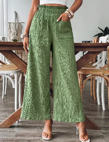 Pantaloni SHEIN, verde Verde