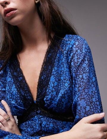 Rochie scurta Top Shop, albastru