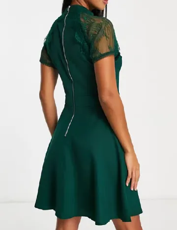 Rochie scurta Liquorish, verde Verde
