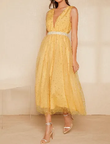 Rochie lunga SHEIN, galben Galben