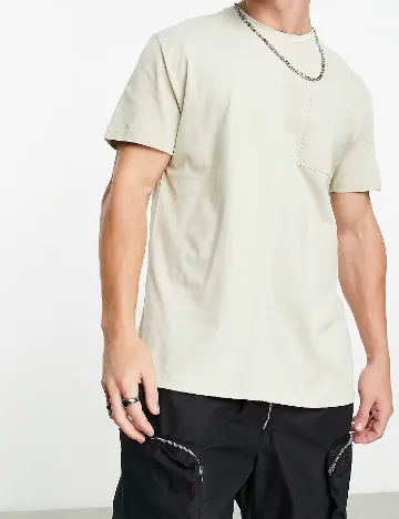 Tricou ASOS, bej Crem
