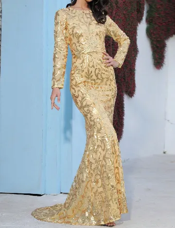 Rochie lunga SHEIN, auriu Galben
