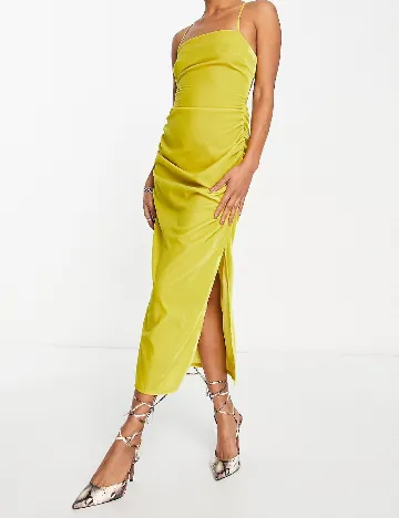 Rochie medie ASOS, galben Galben