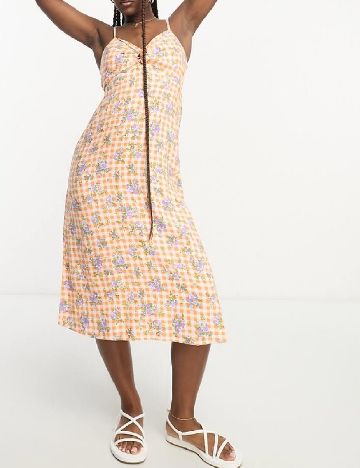 Rochie medie Miss Selfridge, portocaliu