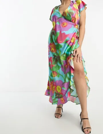 Rochie lunga ASOS Curve, mix culori Mix culori