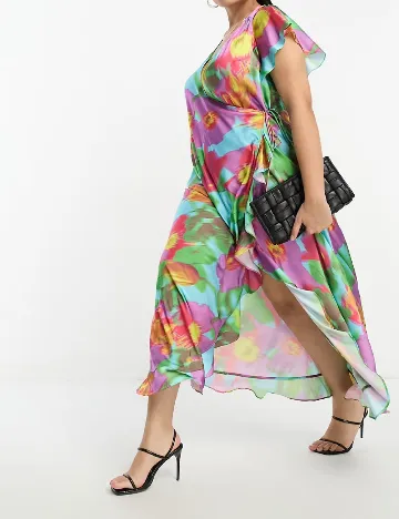 Rochie lunga ASOS Curve, mix culori Mix culori