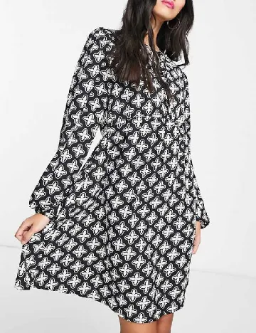 Rochie scurta Pieces, negru Negru