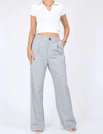 Pantaloni Stradivarius, gri Gri