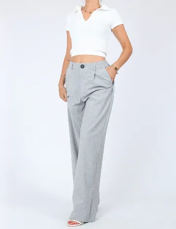Pantaloni Stradivarius, gri Gri
