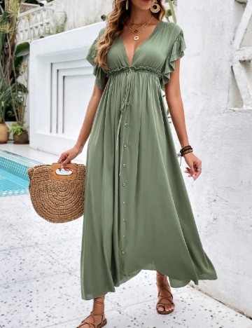 Rochie lunga SHEIN, verde