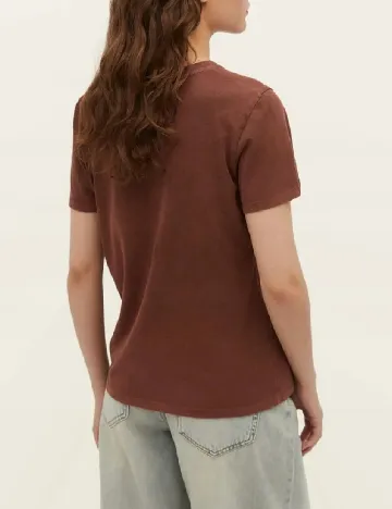 Tricou Oversize Stradivarius, maro Maro