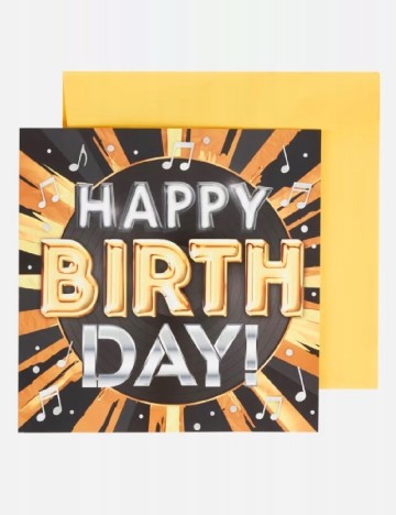 Felicitare muzicala, mix culori