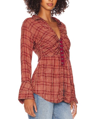 Camasa Free People, rosu