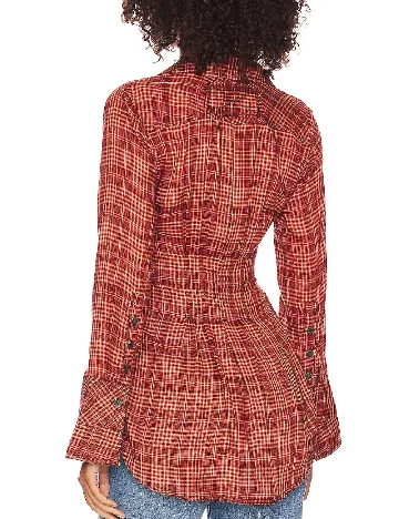 Camasa Free People, rosu Rosu