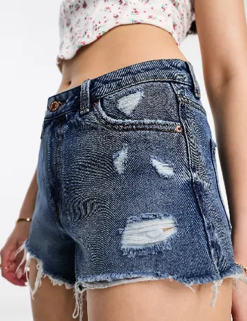 Pantaloni scurti New look, albastru Albastru
