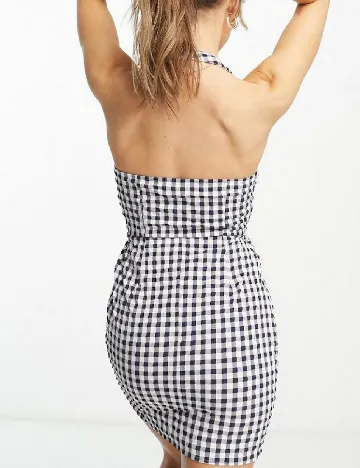 Rochie scurta ASOS, alb/bleumarin Alb