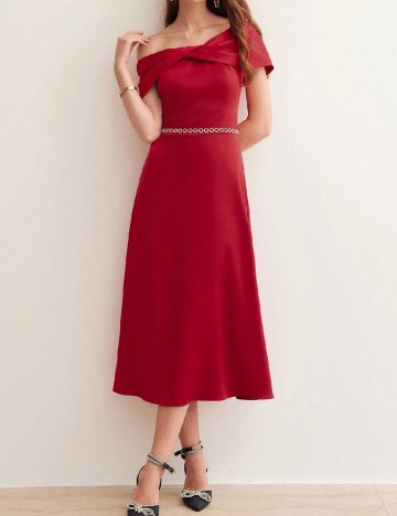 Rochie medie MOTF, rosu