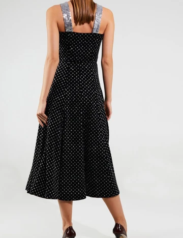 Rochie Motivi, negru/argintiu