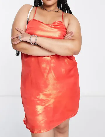 Rochie scurta Native Youth Plus Size, portocaliu Portocaliu