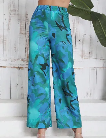 Pantaloni SHEIN, albastru Albastru