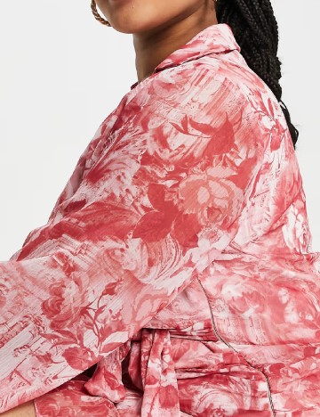 Rochie scurta ASOS Curve, roz