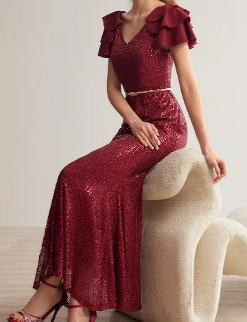 Rochie lunga MOTF, visiniu Rosu