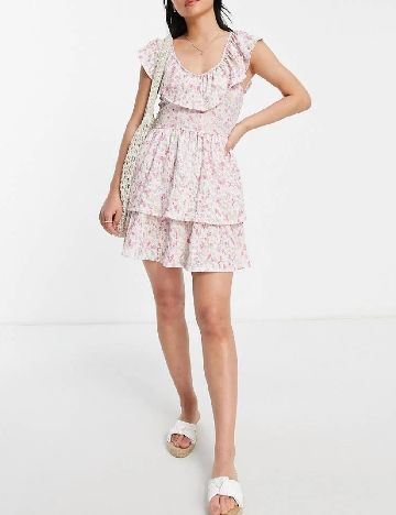 Rochie scurta Miss Selfridge, floral print