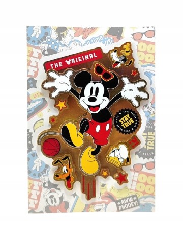 Felicitare 3D Disney Mickey Mouse W&O Products, mix culori