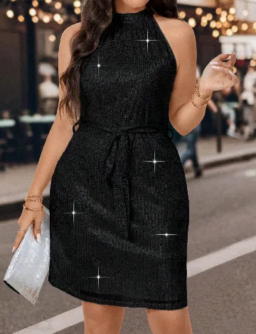 Rochie scurta SHEIN, negru Negru