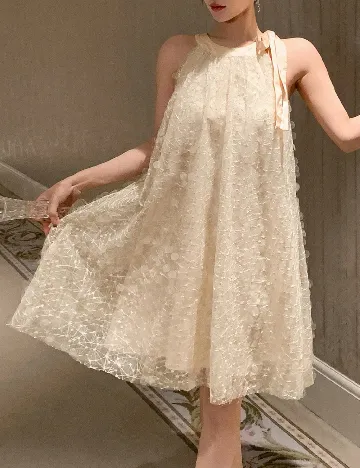 Rochie scurta Dazy, crem Crem