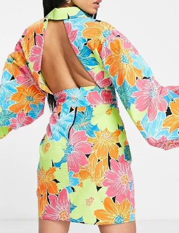 Rochie scurta ASOS, floral print Floral print