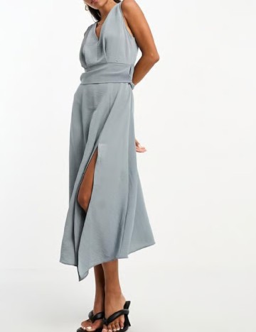 Rochie medie ASOS, gri