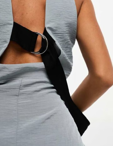 Rochie medie ASOS, gri