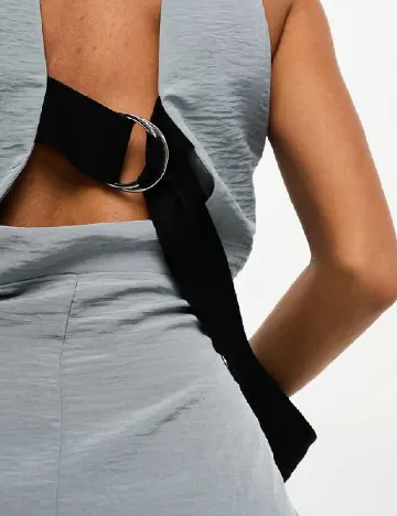 Rochie medie ASOS, gri Gri